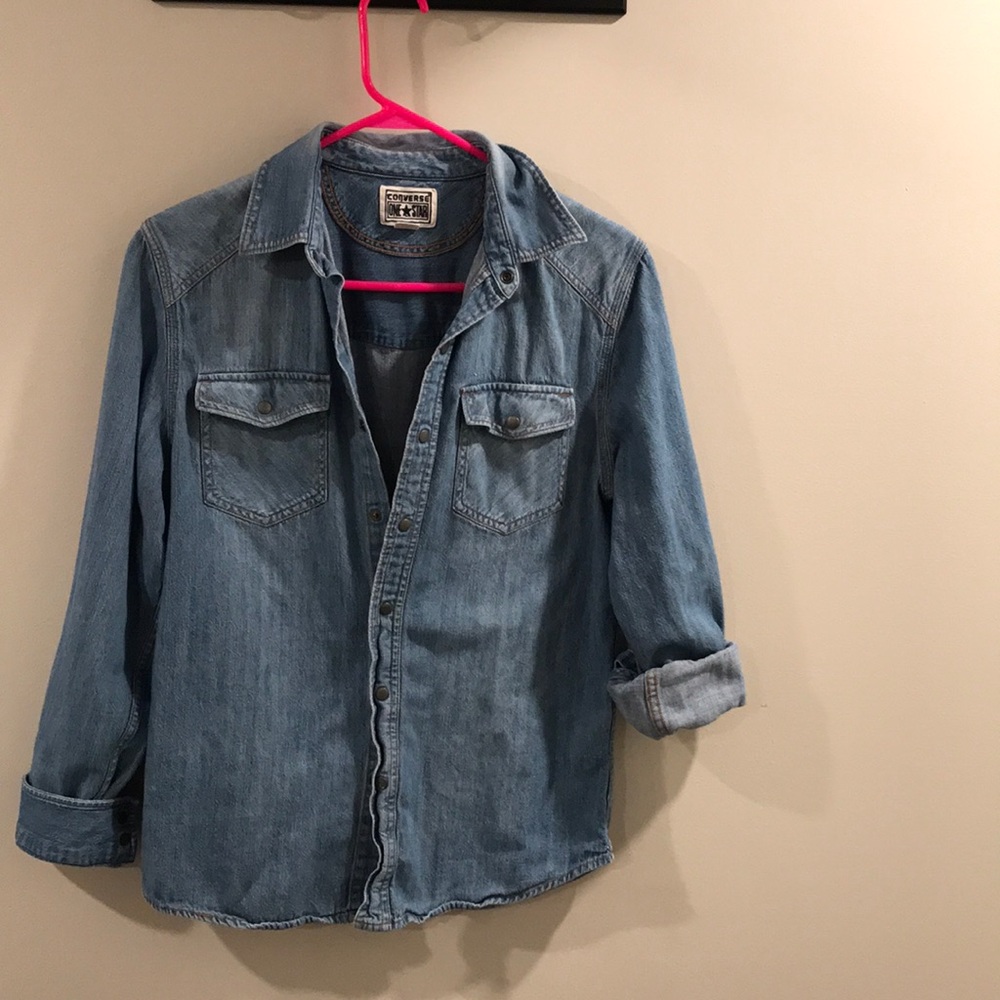 Jean button up
